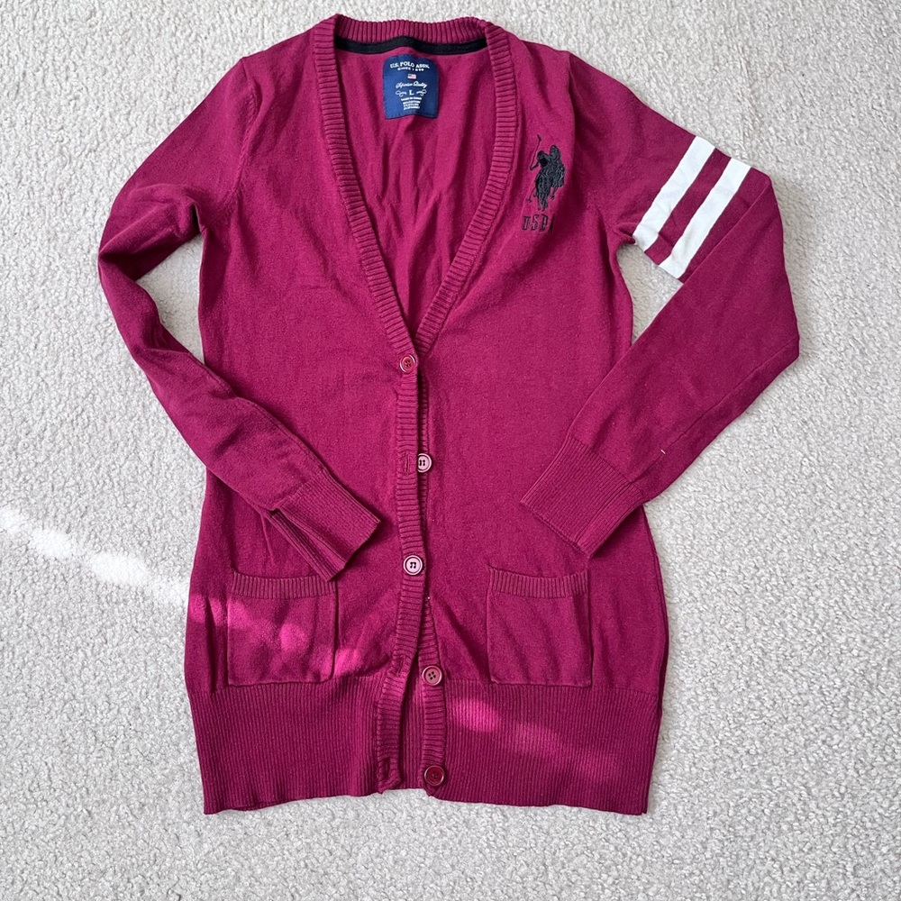 U.S Polo Assn. Cardigan Size Large NWOT